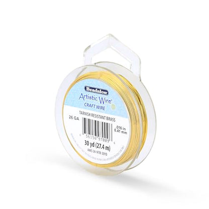 26 Gauge Tarnish Resistant Brass Craft Wire