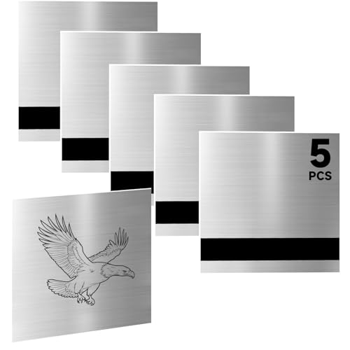 5PCS Laser Engraving Double Color ABS Plastic Sheet