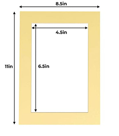 5x7 Mat for 8.5x11 Frame (25 Count)