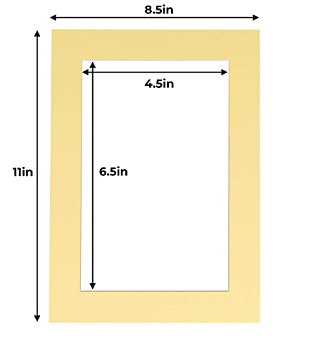 5x7 Mat for 8.5x11 Frame