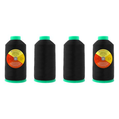 Size 46 210D T45 Black Combo Bonded Nylon Thread (34116 Foot)