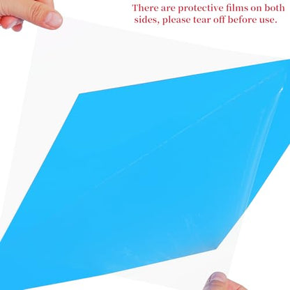 9Pcs Lighting Gels Plastic Gel Light Filter Sheets 11.8 x 11.8 Inch (9 Count)