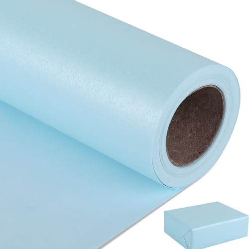 Sky Blue Matte Wrapping Paper (46.58 Sq Ft)