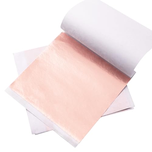Gold Leaf Sheets 100 PCS Flesh Pink Foil (100 Count)