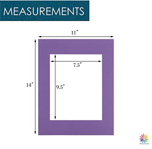 Mat Board Center 10 Pack 11x14 Photo Mats for 8x10 Picture (10 Count)