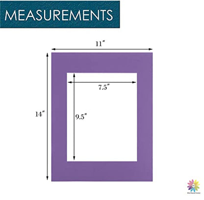 Mat Board Center 10 Pack 11x14 Photo Mats for 8x10 Picture (10 Count)