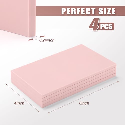 4 PCS 4"x6" Soft Linoleum Blocks for Printmaking & Stamp Making
