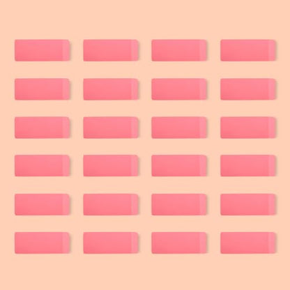 Rectangular Erasers for School and Office (24 Count)