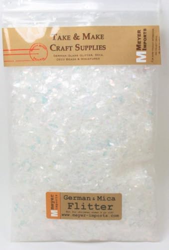 Snow White Flitter Flakes Iridescent Ice Glitter Flakes for Nail Art