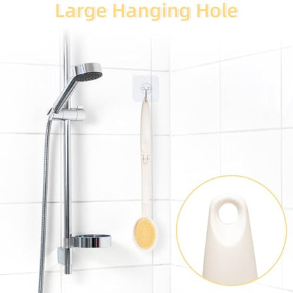 19" Long Handle Shower Sponge Brush Set
