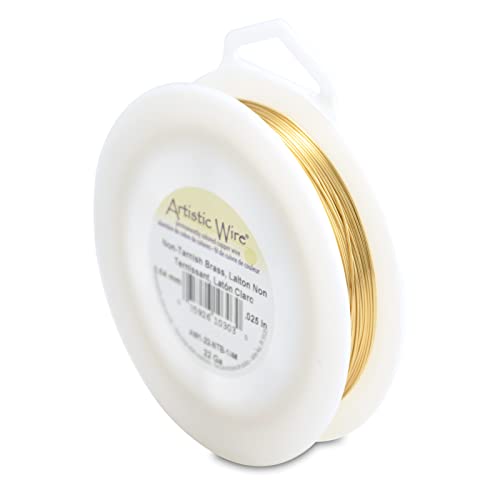 22 Gauge Tarnish Resistant Brass Craft Wire