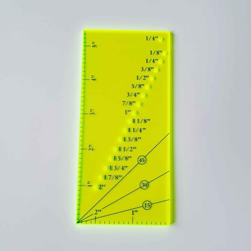Sew Seam Allowance Ruler and 2PCS Magnetic Seam Guide for Sewing Machine Perforated Seam Gauge for Perfect 1