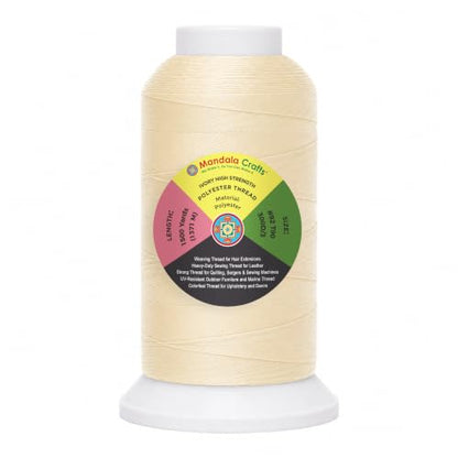 Ivory Tex 90 Polyester Heavy Duty Thread for Upholstery