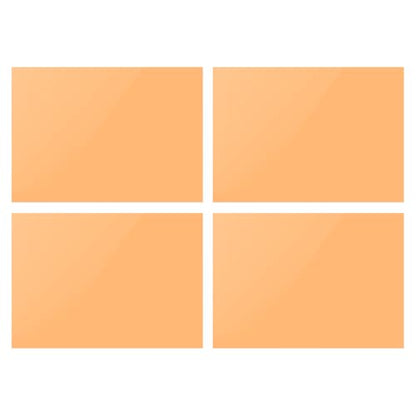 4Pcs Correction Gel Light Filter Overlay Transparent Plastic PVC Sheets Orange for Photo
