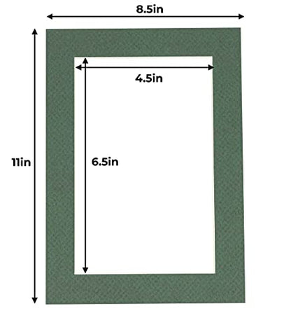 5x7 Mat for 8.5x11 Frame (25 Count)