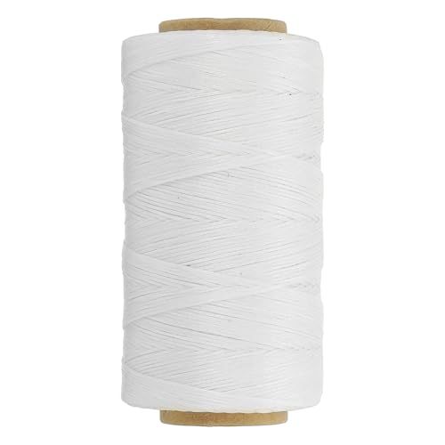 284 Yard Flat Waxed Thread 150D 1mm Leather Sewing Cord for Repairing Shoes Bags Wallets Jewelry Making DIY Leather Craft