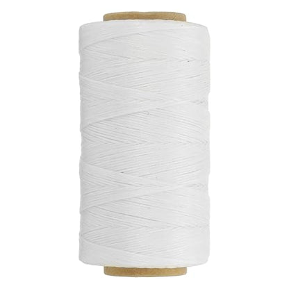 284 Yard Flat Waxed Thread 150D 1mm Leather Sewing Cord for Repairing Shoes Bags Wallets Jewelry Making DIY Leather Craft
