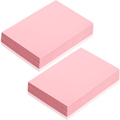 10 Pcs 4" x6“ Pink Rubber Art Soft Linoleum Carving Block (10 Count)