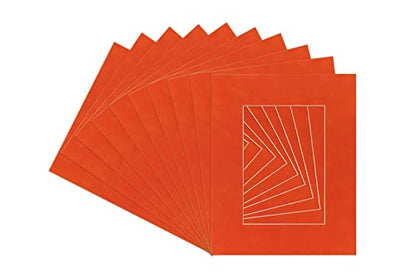 Pack of Ten Acid Free 11x14 Mats Bevel Cut for 9x12 Photos (10 Count)