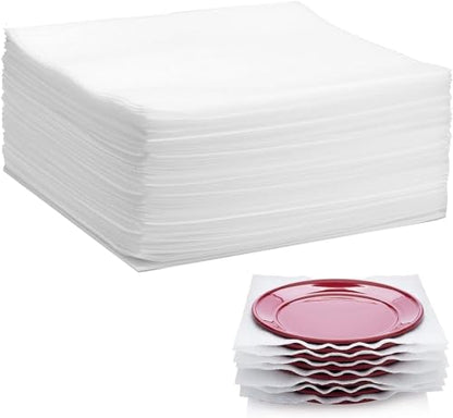 100 Pack Foam Wrap Sheets for Packing Storage Shipping Moving Supplies (100 Count)