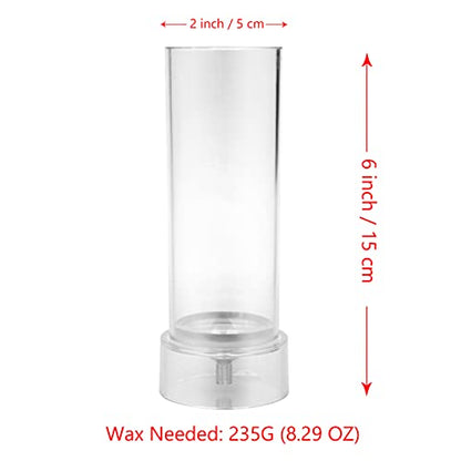 2PCS Pillar Candle Mold