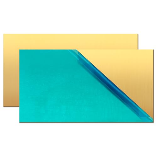Brass Sheet 2" x 4" 1mm Thick (2 Count)