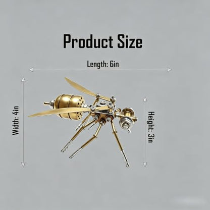 3D Metal Puzzle Steampunk Vespa Mechanical Model DIY Assembly for Adults 140+ PCS 2