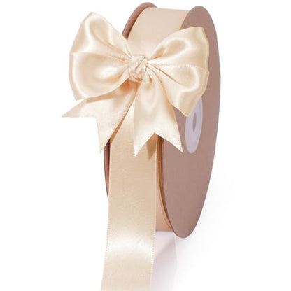 Nude Satin Ribbon 1 inch x 50 Yards
