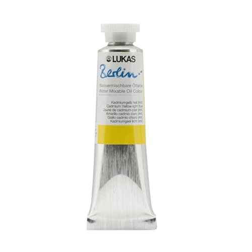 Berlin Pro Artists Water Mixable Oil Paint 37 ml Tube Cadmium Yellow Pale Hue