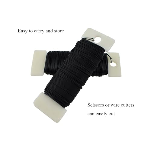 26Gauge Black Metal Floral Wire