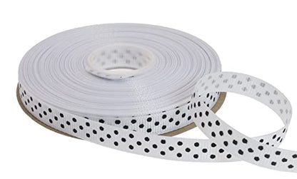 Polka Dot Grosgrain Ribbon 25 Yard Each Roll 100% Polyester