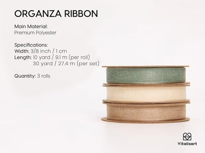 Organza Ribbon 3 (3 Count)