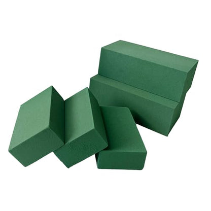6 Pack Floral Foam Blocks Dry & Wet for Fresh and Artificial Flowers (6 Count)
