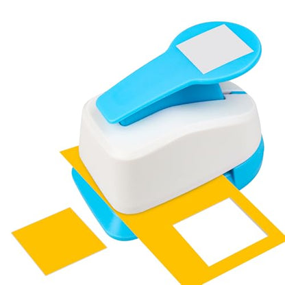 Square Punch Square Hole Punch for Crafts Squares Paper Punches for Crafting Squares Puncher for Scrapbooking 1.5 inch Shape Hole Puncher
