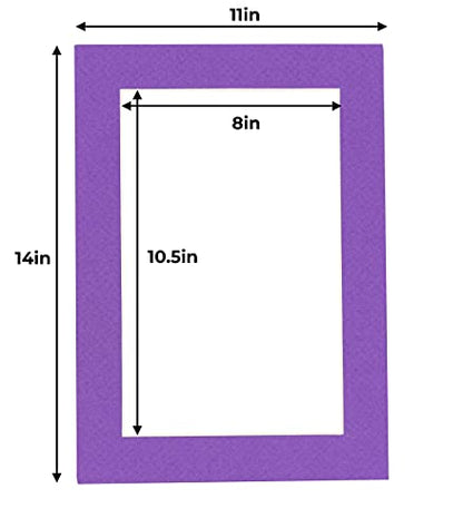 11x14 Mat for 8.5x11 Photo (100 Count)