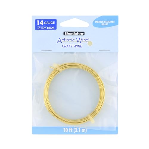 14 Gauge Tarnish Resistant Brass Craft Wire
