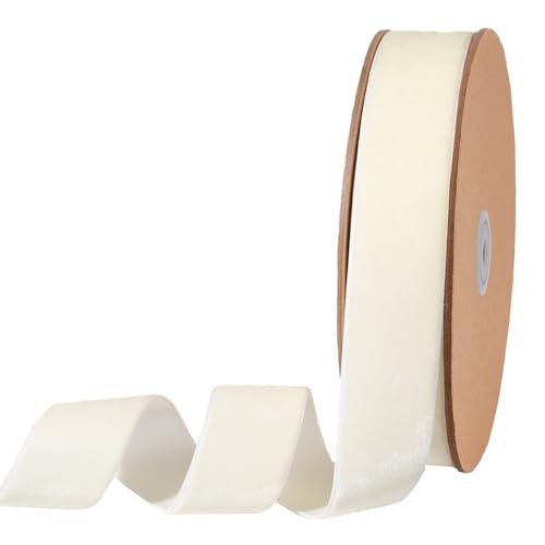 Ivory Velvet Ribbon