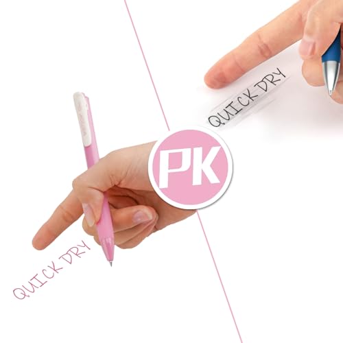 Retractable Gel Pens Quick Dry Ink Pens Fine Point 0.5mm 10 Assorted Unique Vintage Colors For Journaling (10 Count)
