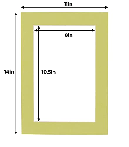 11x14 Mat for 8.5x11 Photo (25 Count)
