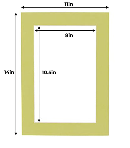 11x14 Mat for 8.5x11 Photo (10 Count)