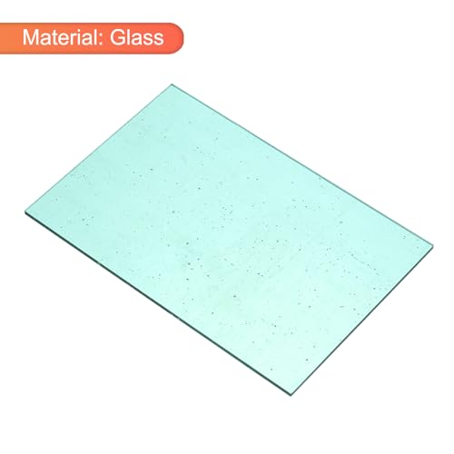 2 Pcs Stained Glass Sheet Mosaic Tile 7.9 Inch x 5.9 Inch Lake Blue Stained Glass Sheets for Crafts DIY Art Project
