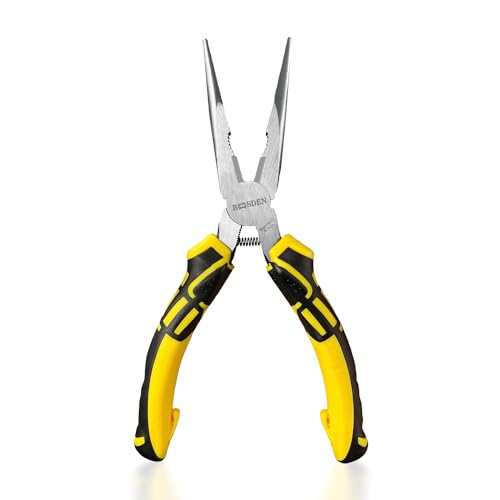 8 inch Needle Nose Pliers with Wire Cutters Spring Loaded