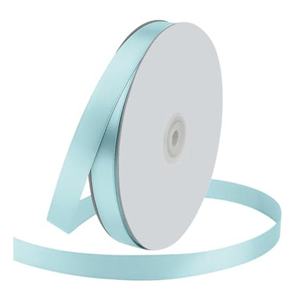 5 8" x 100 Yards Baby Blue Satin Ribbon Crafts Gift Wrapping