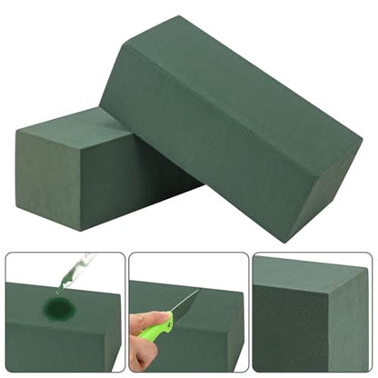 8 PCS Green Floral Foam Blocks