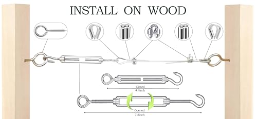165FT Steel Cable Kit