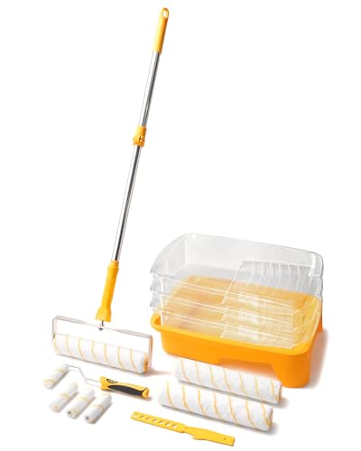 12 Inch Paint Roller Kit with Extension Pole
