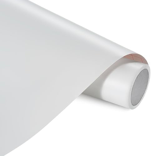 13inch x 10ft Matte White Smart Adhesive Permanent Vinyl Compatible with Cricut Explore and Maker Series Without Cutting Mats