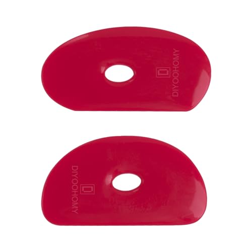 2 Pcs Soft Silicone Pottery Ribs for Ceramic