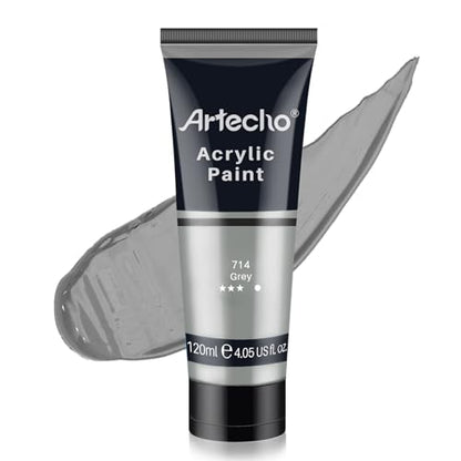 Grey Acrylic Paint 120ml (4.05 Fl Oz)