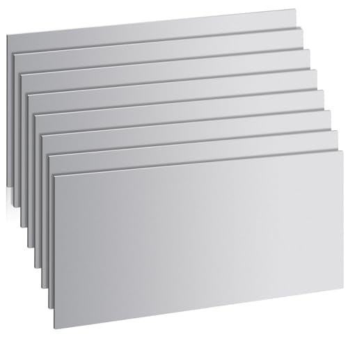 8 Pcs 20 Gauge Steel Sheet Metal 12" x 6" Cold Rolled Steel Plate